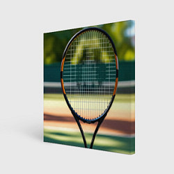 Картина квадратная Ракетка на корте
