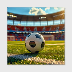 Холст квадратный Футбольный рассвет, цвет: 3D-принт — фото 2