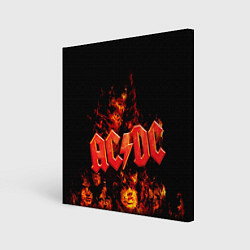 Картина квадратная AC/DC Flame