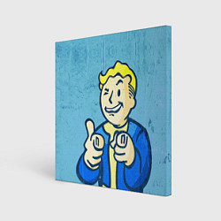 Холст квадратный Fallout: It's okey, цвет: 3D-принт