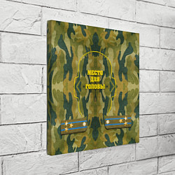 Холст квадратный Подушка военного, цвет: 3D-принт — фото 2