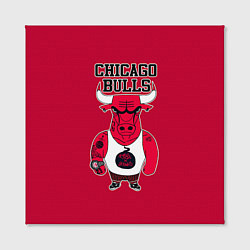 Холст квадратный Chicago bulls, цвет: 3D-принт — фото 2