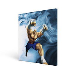 Холст квадратный Muay Thai Rage, цвет: 3D-принт