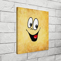 Холст квадратный Заразительная улыбка, цвет: 3D-принт — фото 2
