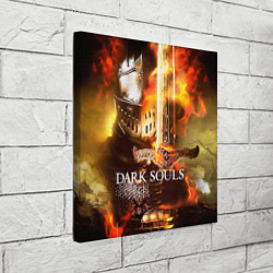 Холст квадратный Dark Souls War, цвет: 3D-принт — фото 2