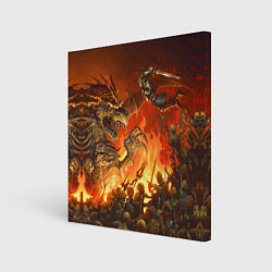 Картина квадратная Dark Souls: Fire Dragon