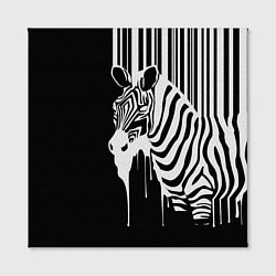 Холст квадратный Жидкая зебра, цвет: 3D-принт — фото 2