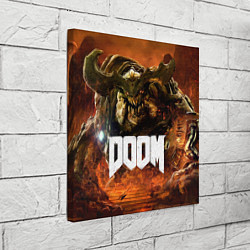 Холст квадратный DOOM 4: Hell Cyberdemon, цвет: 3D-принт — фото 2