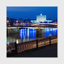 Холст квадратный Москва, цвет: 3D-принт — фото 2