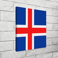 Холст квадратный Исландия, цвет: 3D-принт — фото 2
