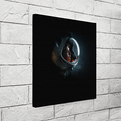 Холст квадратный Aliens Astronaut, цвет: 3D-принт — фото 2