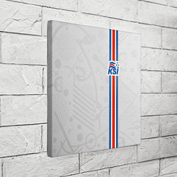 Холст квадратный Сборная Исландии по футболу, цвет: 3D-принт — фото 2