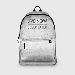 Рюкзак Live Now Sleep Later, цвет: 3D-принт — фото 2