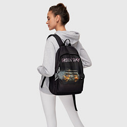 Рюкзак Green Day магнитофон в огне, цвет: 3D-принт — фото 2