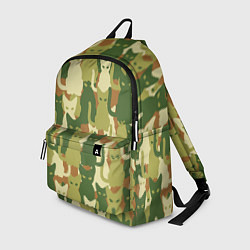 Рюкзак Камуфляж- зелёные кошки