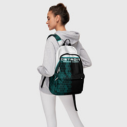 Рюкзак Detroit: Cyber Hexagons, цвет: 3D-принт — фото 2