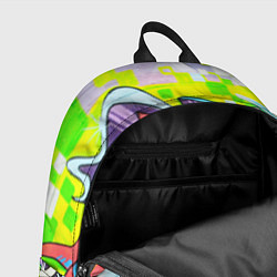 Рюкзак Неоновая кислота цвета 3D-принт — фото 2