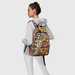Рюкзак Прикольные зверушки, цвет: 3D-принт — фото 2