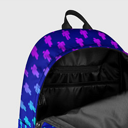 Рюкзак Billie Eilish: Violet Pattern, цвет: 3D-принт — фото 2