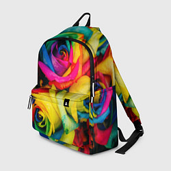 Рюкзак Разноцветные розы, цвет: 3D-принт