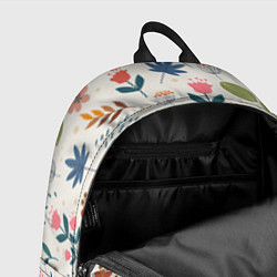 Рюкзак Цветочный орнамент, цвет: 3D-принт — фото 2