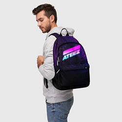 Рюкзак ATEEZ neon, цвет: 3D-принт — фото 2