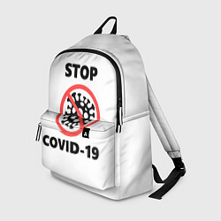 Рюкзак STOP COVID-19, цвет: 3D-принт