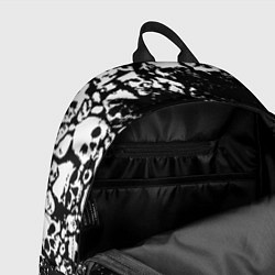 Рюкзак БЕЛЫЕ ЧЕРЕПА, цвет: 3D-принт — фото 2