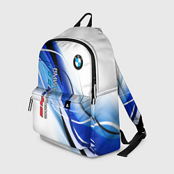 Рюкзак BMW волны - blue-white, цвет: 3D-принт