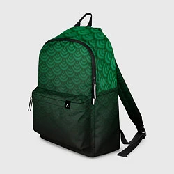 Рюкзак Узор зеленая чешуя дракон, цвет: 3D-принт