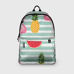 Рюкзак Фламинго и фрукты, цвет: 3D-принт — фото 2