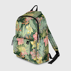 Рюкзак Тропические растения и цветы