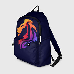 Рюкзак Градиентный лев в минимализме, цвет: 3D-принт