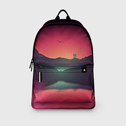 Рюкзак Фиолетовый рассвет, цвет: 3D-принт — фото 2