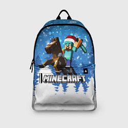 Рюкзак Новогодний Манкрафт на коне, цвет: 3D-принт — фото 2