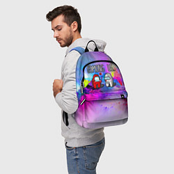 Рюкзак Among Us love, цвет: 3D-принт — фото 2