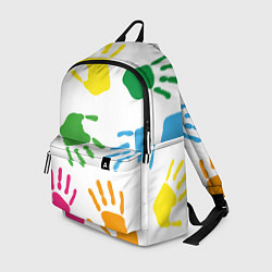 Рюкзак Цветные ладошки - Детский узор