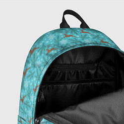 Рюкзак Новогодние Олени, цвет: 3D-принт — фото 2
