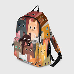 Рюкзак Котики мультяшные, цвет: 3D-принт
