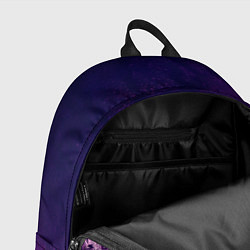 Рюкзак Стекло дождь фиолетовый, цвет: 3D-принт — фото 2