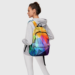 Рюкзак Радужная геометрия, цвет: 3D-принт — фото 2