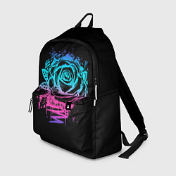 Рюкзак Неоновая Роза Neon Rose, цвет: 3D-принт
