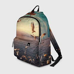 Рюкзак Чайки на воде, цвет: 3D-принт
