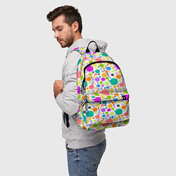 Рюкзак Разноцветные пятна, цвет: 3D-принт — фото 2