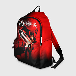 Рюкзак Чёрный Аста красный туман, цвет: 3D-принт