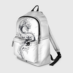 Рюкзак Китайский дракон на белом фоне, цвет: 3D-принт
