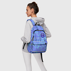 Рюкзак Тельняшка со значком ВДВ, цвет: 3D-принт — фото 2