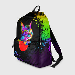 Рюкзак РАДУЖНЫЙ КОТИК RAINBOW KITTY, цвет: 3D-принт