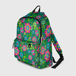Рюкзак Поле разноцветных цветков, цвет: 3D-принт