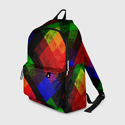 Рюкзак Яркий геометрический узор, цвет: 3D-принт
